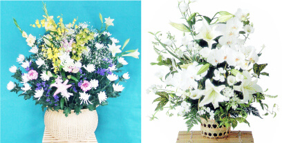 葬儀花と供花の装飾　イメージ2